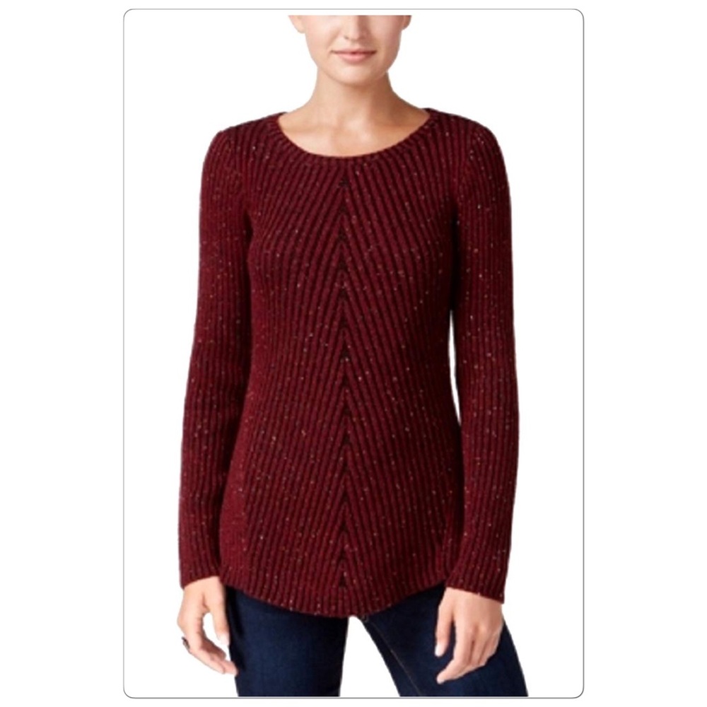 Style & Co. Multi-Directional Ribbed Sweat